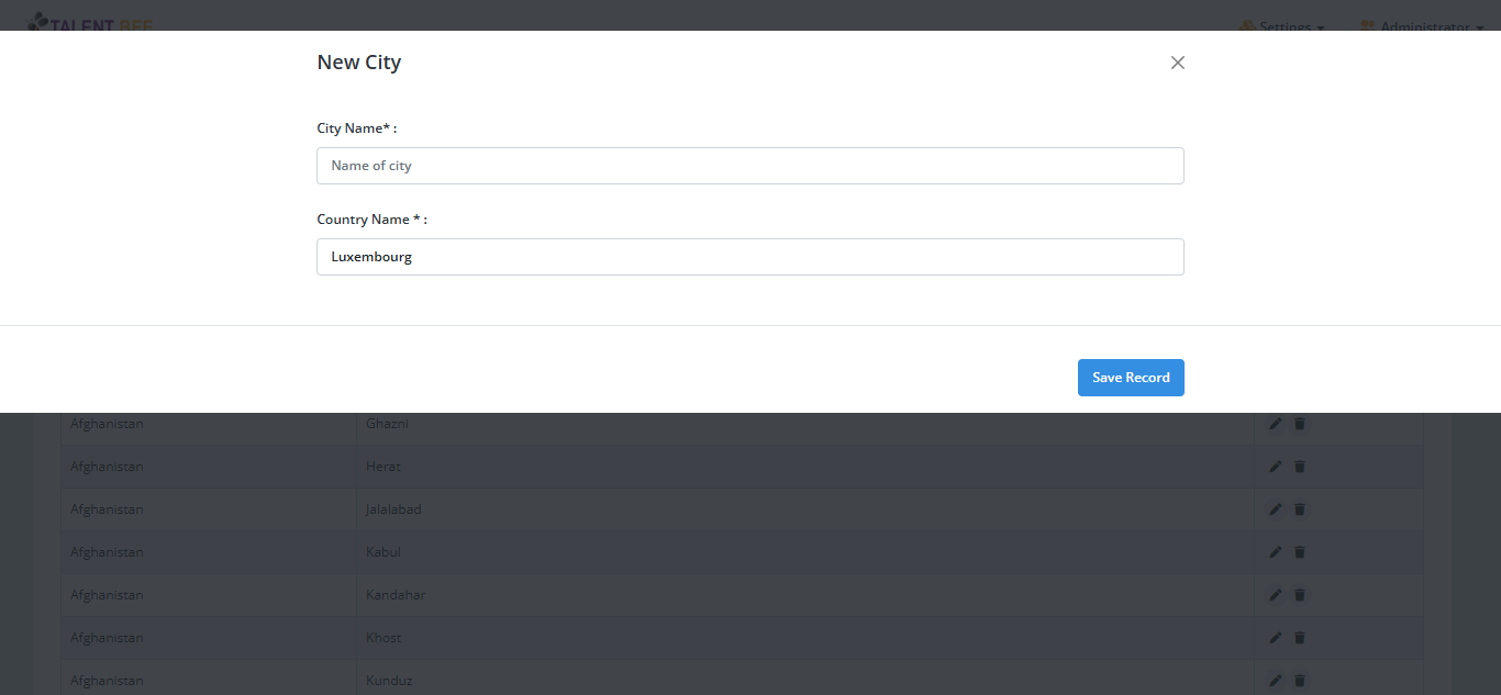 database installation