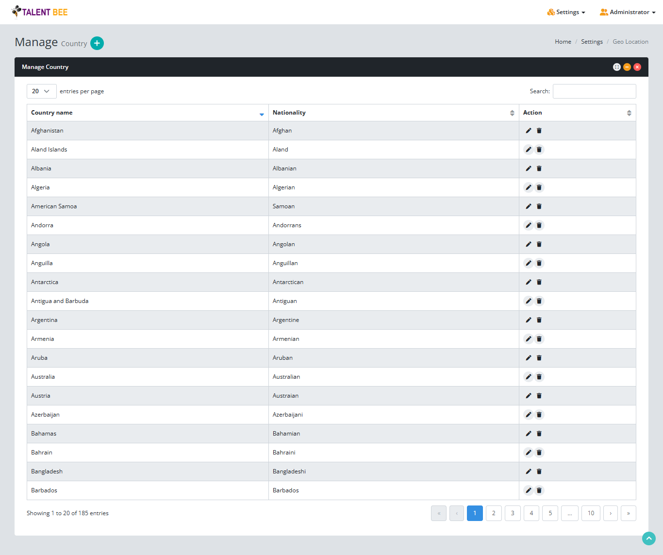 database installation